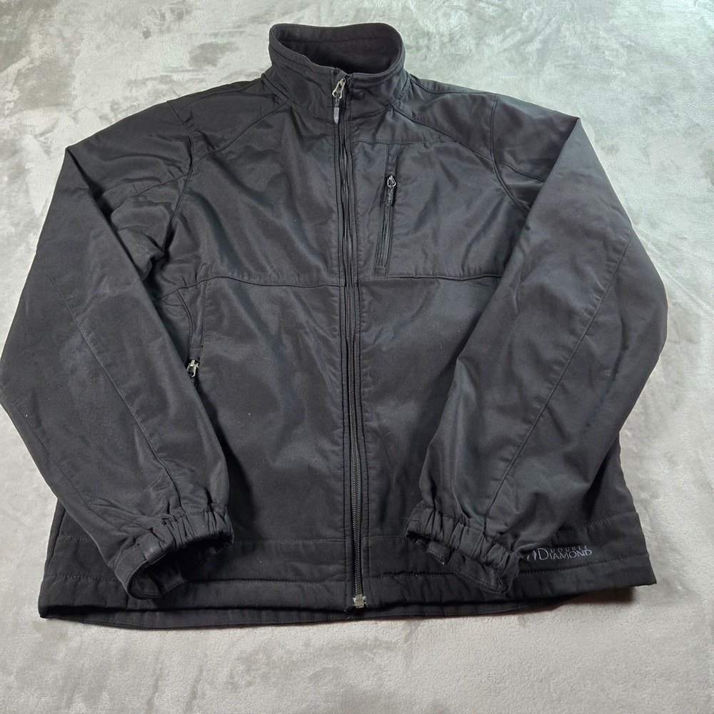 Black Diamond Double Diamond Softshell Full Zip‎ Jacket Mens size Large